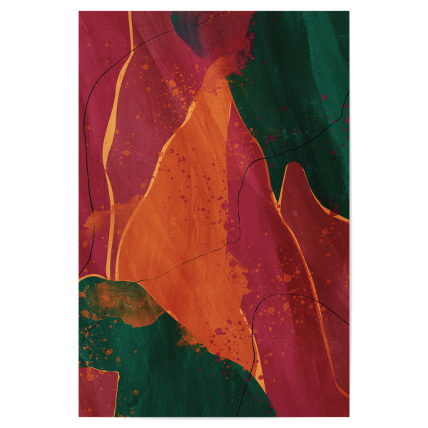 Poster 30x20 cm "Magenta Abstract" artboxONE - Abstrakt,Geometrie