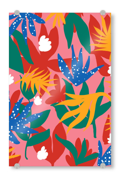 Acrylglasbild "Erröten im Dschungel" artboxONE - Natur