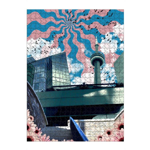 artboxONE Puzzle "City Confusion" artboxONE - Städte,Abstrakt,Architektur,Fiktion