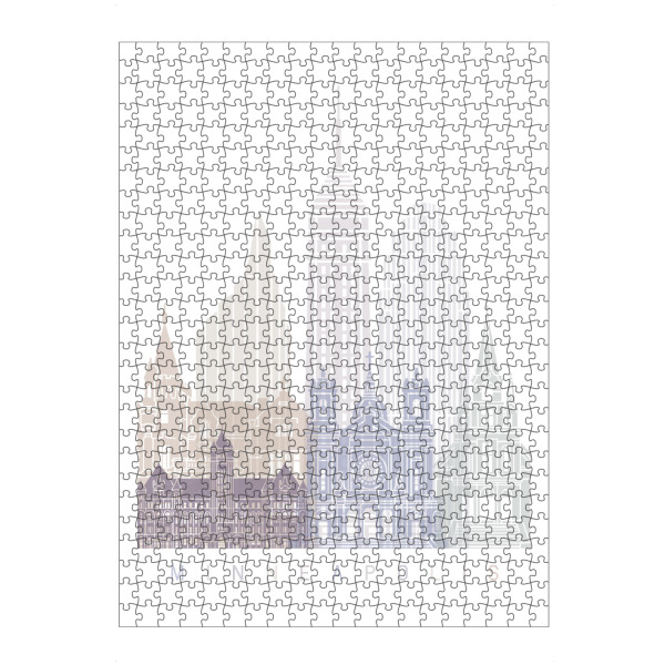 Puzzle Ravensburger "MINNEAPOLIS SKYLINE PASTELL" artboxONE - Städte,Architektur