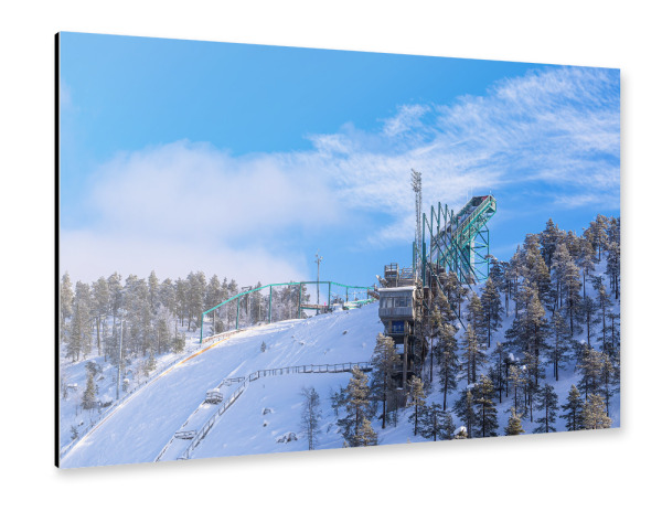 Alu-Dibond "Skisprungschanze in Ruka" 30x20 cm artboxONE