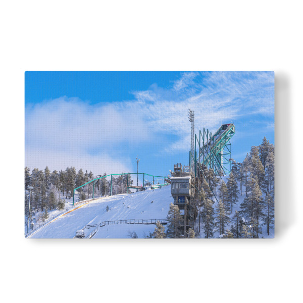 Leinwandbild "Skisprungschanze in Ruka" artboxONE - Natur,Reise,Architektur,Reise / Länder