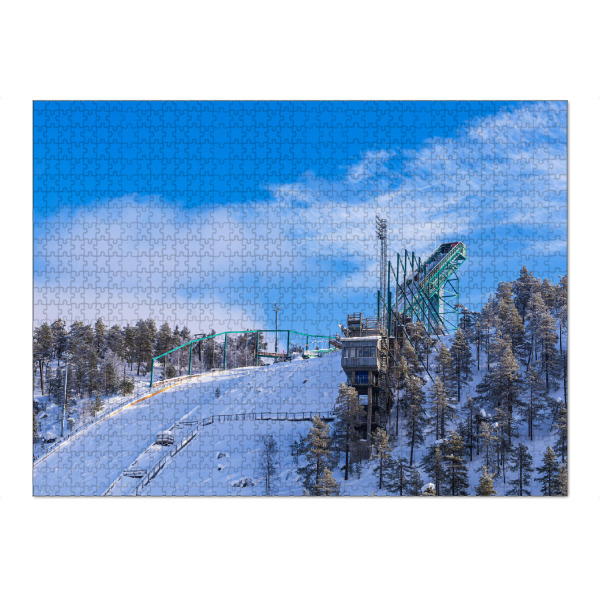 Puzzle Ravensburger "Skisprungschanze in Ruka" artboxONE - Natur,Reise,Architektur,Reise / Länder