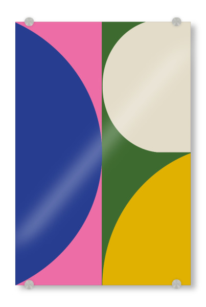 Acrylglasbild "MILANO '23 - COLOR HOUSE SECOND" artboxONE - Abstrakt,Geometrie