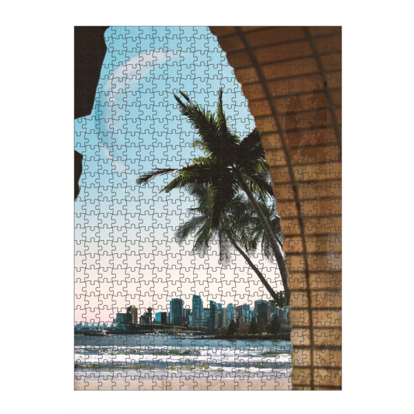 artboxONE Puzzle "Moon Rising" artboxONE - Städte,Abstrakt,Architektur,Fiktion