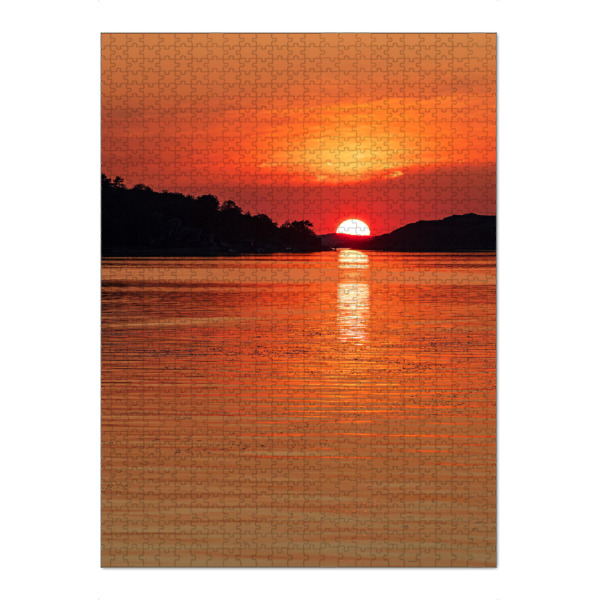 Puzzle Ravensburger "Sonnenuntergang, Meer, Schären" artboxONE - Natur,Reise,Reise / Strand und Meer,Reise / Länder