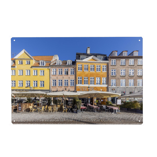 Holzbild "KOPENHAGEN Nyhavn im Detail" artboxONE - Reise,Architektur,Städte / København
