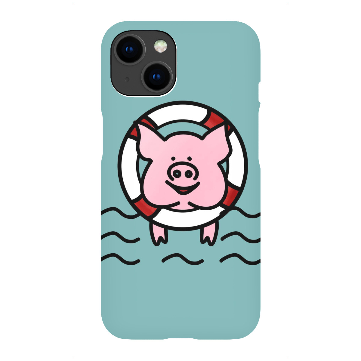 iPhone "Schwimmende Schweine Bahamas" Premium-Case Handyhülle artboxONE