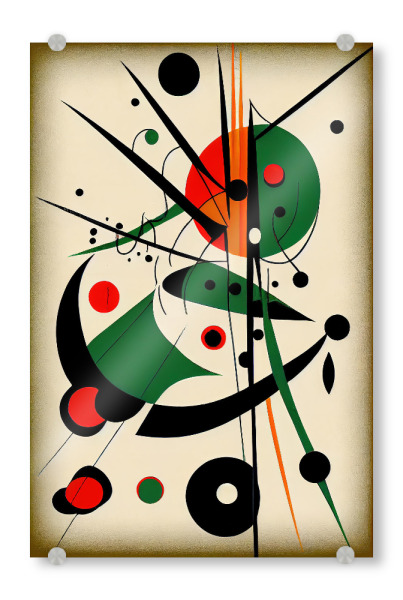 Acrylglasbild "Präzisionslinien und Formen" artboxONE - Abstrakt,Geometrie - Abstrakt,Gemälde,Bild,Kreise,Linien,Joan miro,Geometrie,Formen