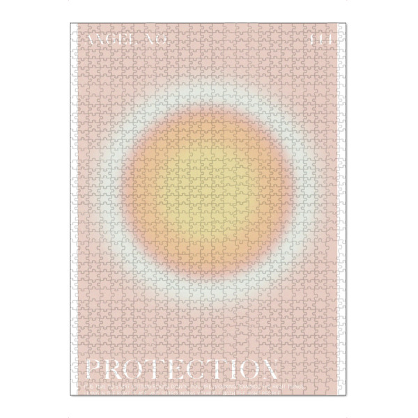 Puzzle Ravensburger "Engelsnummer Protection" artboxONE - Typografie,Abstrakt,Galaxy