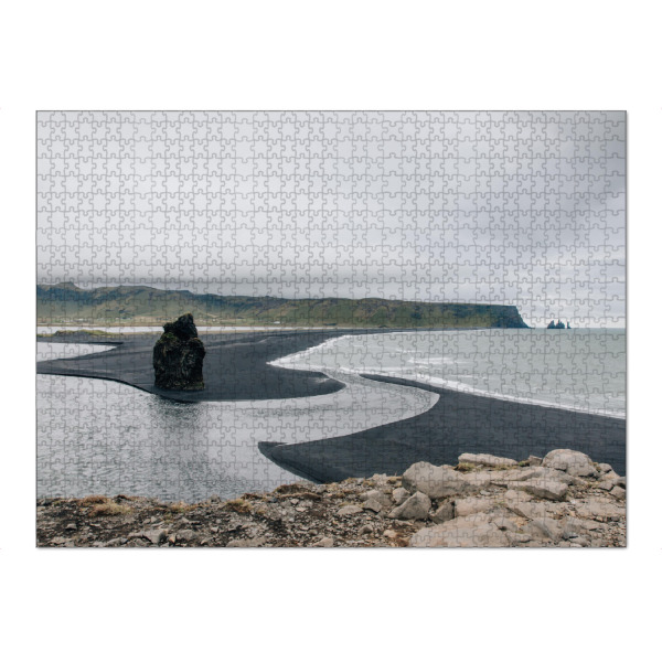 Puzzle Ravensburger "Kirkjufjara Beach" artboxONE - Natur,Reise,Reise / Strand und Meer