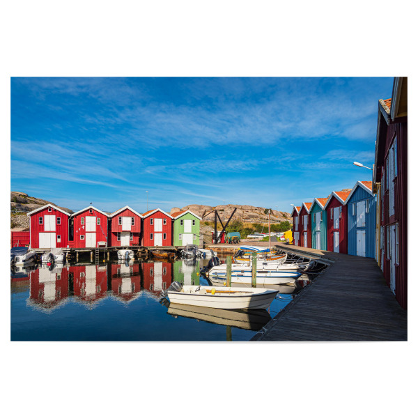 Poster "Hafen, Bootshäuser, Boote" artboxONE - Natur,Reise,Architektur,Reise / Strand und Meer,Reise / Länder