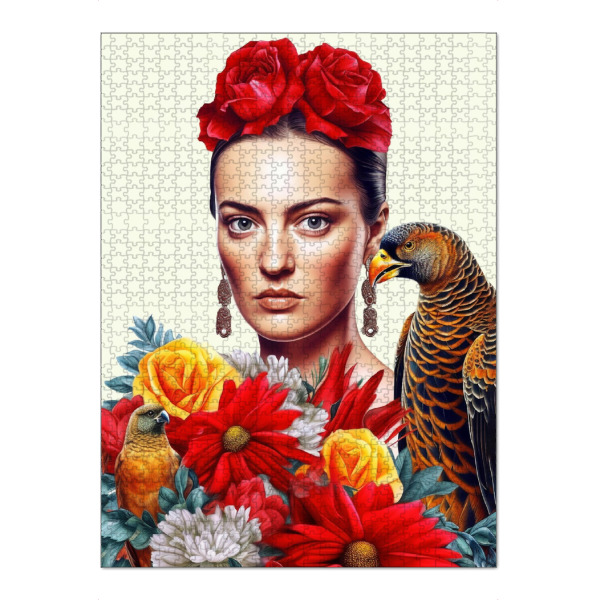 Puzzle Ravensburger "Frida Kahlo Inspiration" artboxONE - Floral,Menschen