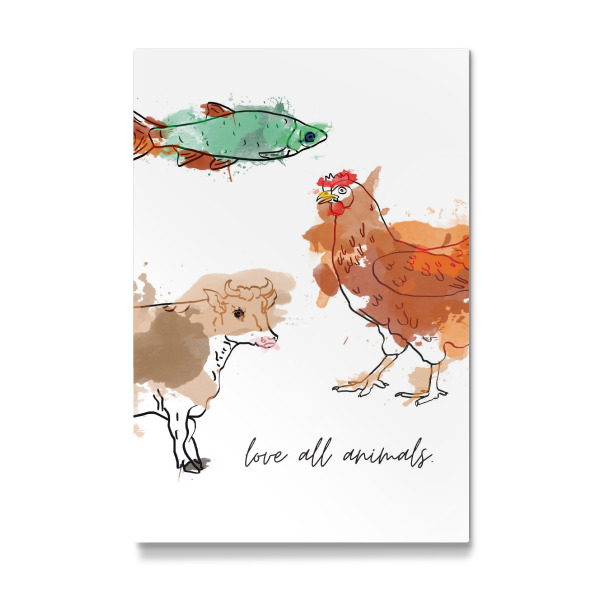 Galerie-Print "Liebe alle Tiere" 30x20 cm artboxONE