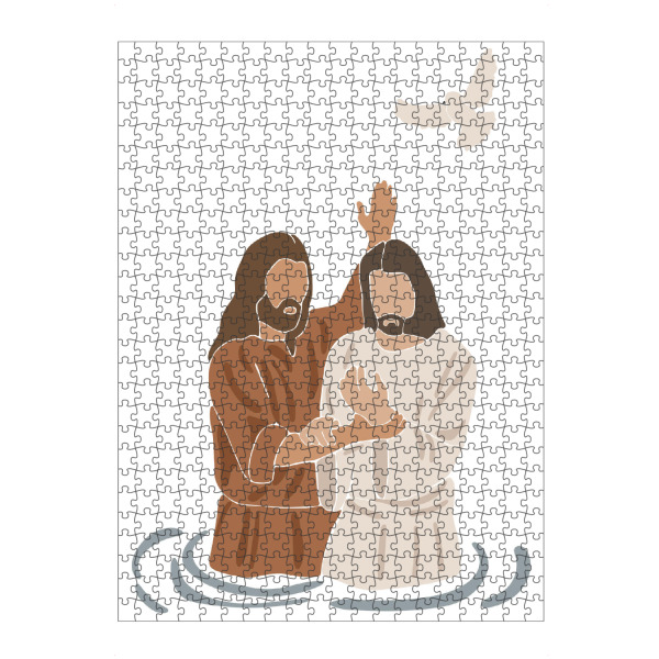 Puzzle Ravensburger "Jesus Taufe" artboxONE - Menschen
