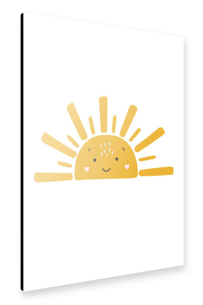 Alu-Dibond "Abstraktes Sonnendesign" 30x20 cm artboxONE