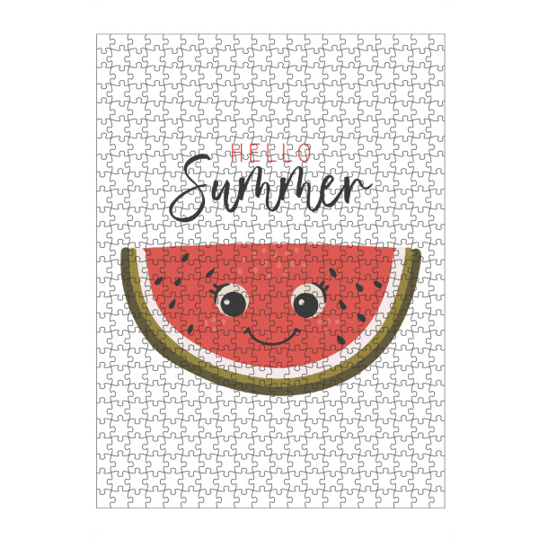 Puzzle Ravensburger "Niedliche Wassermelonenkunst" artboxONE - Abstrakt,Essen & Trinken / Obst & Gemüse