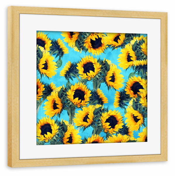 Poster mit Rahmen kiefer "Blumiger Tag" artboxONE - Floral