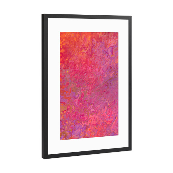 Poster mit Rahmen Schwarz (Metallic) "DuUndIch - Repuflu" artboxONE - Abstrakt,Marmor,Festivals