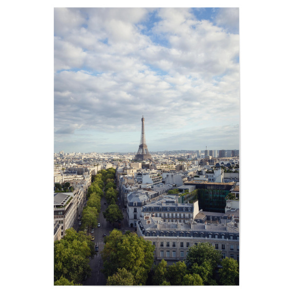 Poster "Eiffelturmblick" artboxONE - Reise,Städte / Paris,Buchstaben / E,Buchstaben / F,Buchstaben / P