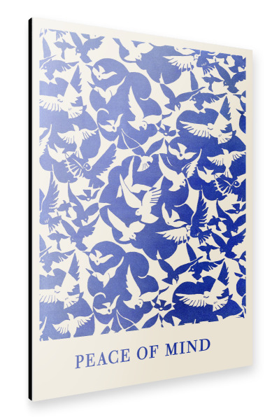Alu-Dibond "Peace of mind - blue" 30x20 cm artboxONE
