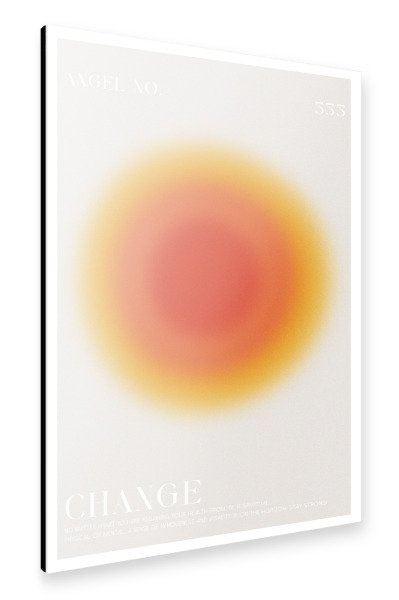 Alu-Dibond "Malou Studio - Engelsnummer Change" 30x20 cm artboxONE