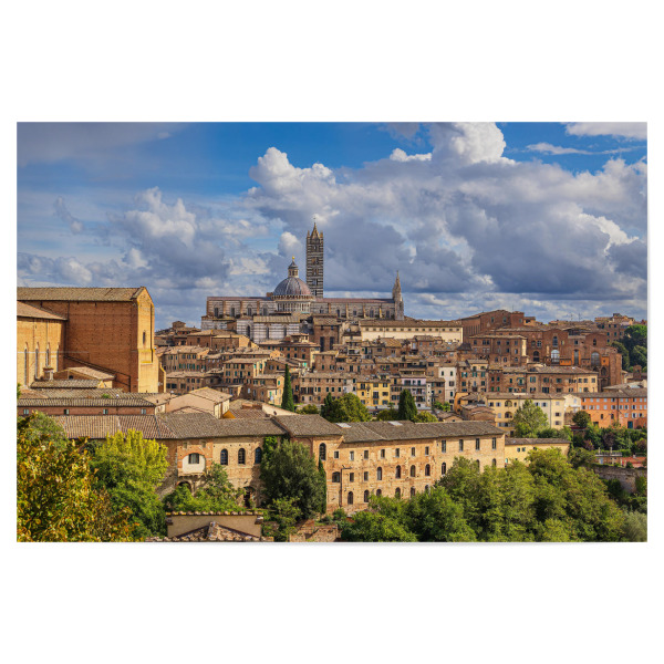 Poster "Wolken, Bäume, Häuser" artboxONE - Reise,Architektur,Reise / Länder,Städte / Weitere