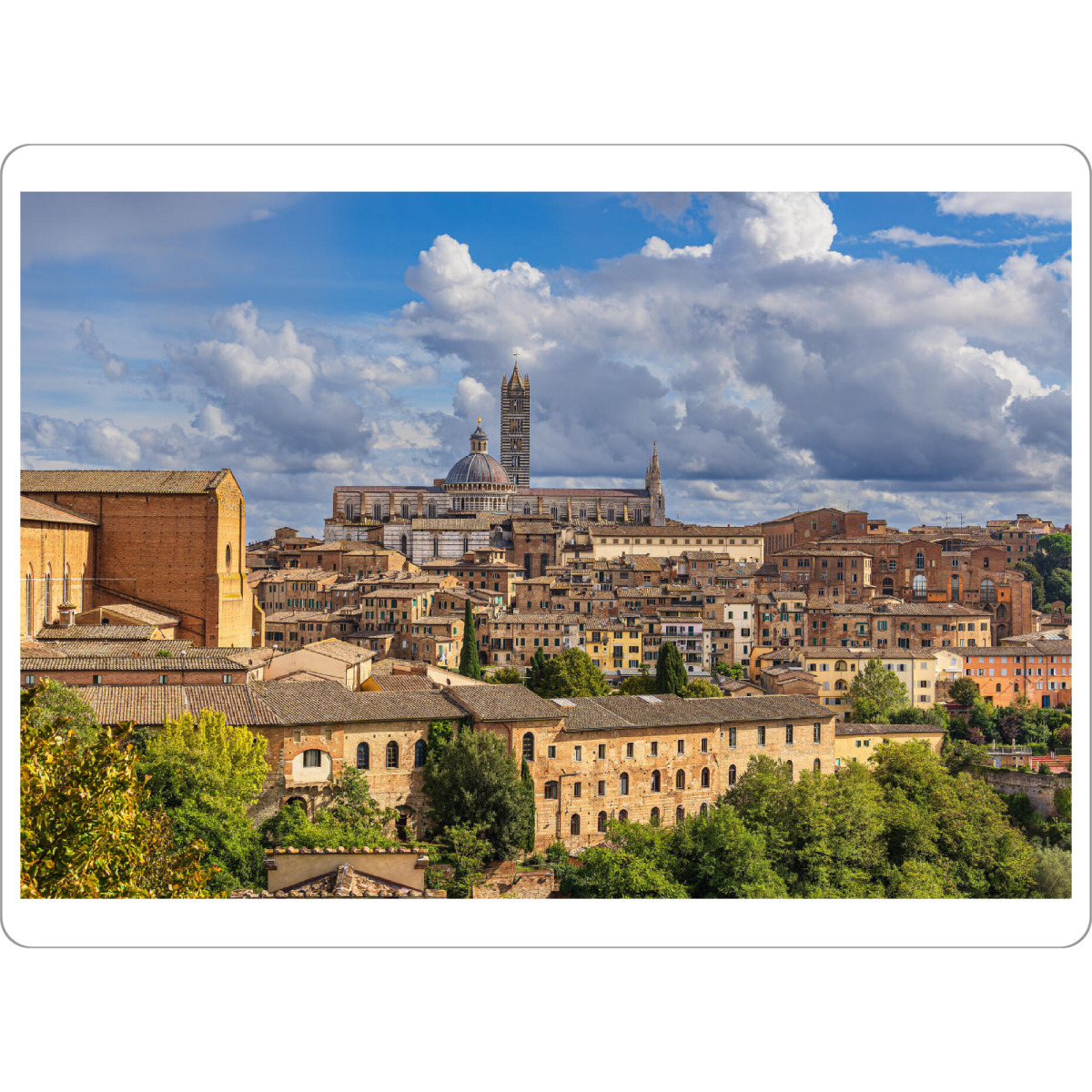 Tischset "Wolken, Bäume, Häuser" artboxONE - Reise,Architektur,Reise / Länder,Städte / Weitere