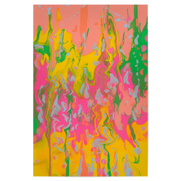 Poster "DuUndIch - Glutinous" artboxONE - Abstrakt,Marmor,Festivals - Abstrakt,Modern,Bunt,Pinsel,Leinwand,Farbe,Farbig,Kontrast