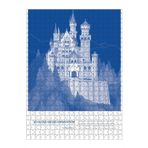 artboxONE Puzzle "Kunter - Schloss Neuschwanstein" artboxONE - Städte,Reise,Architektur