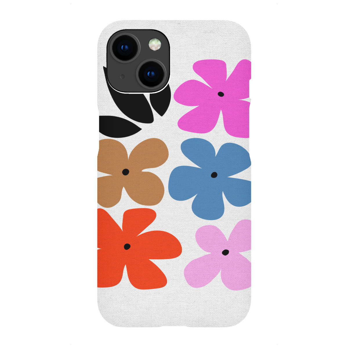 iPhone "Primärfarbene Blumen" Premium-Case Handyhülle artboxONE