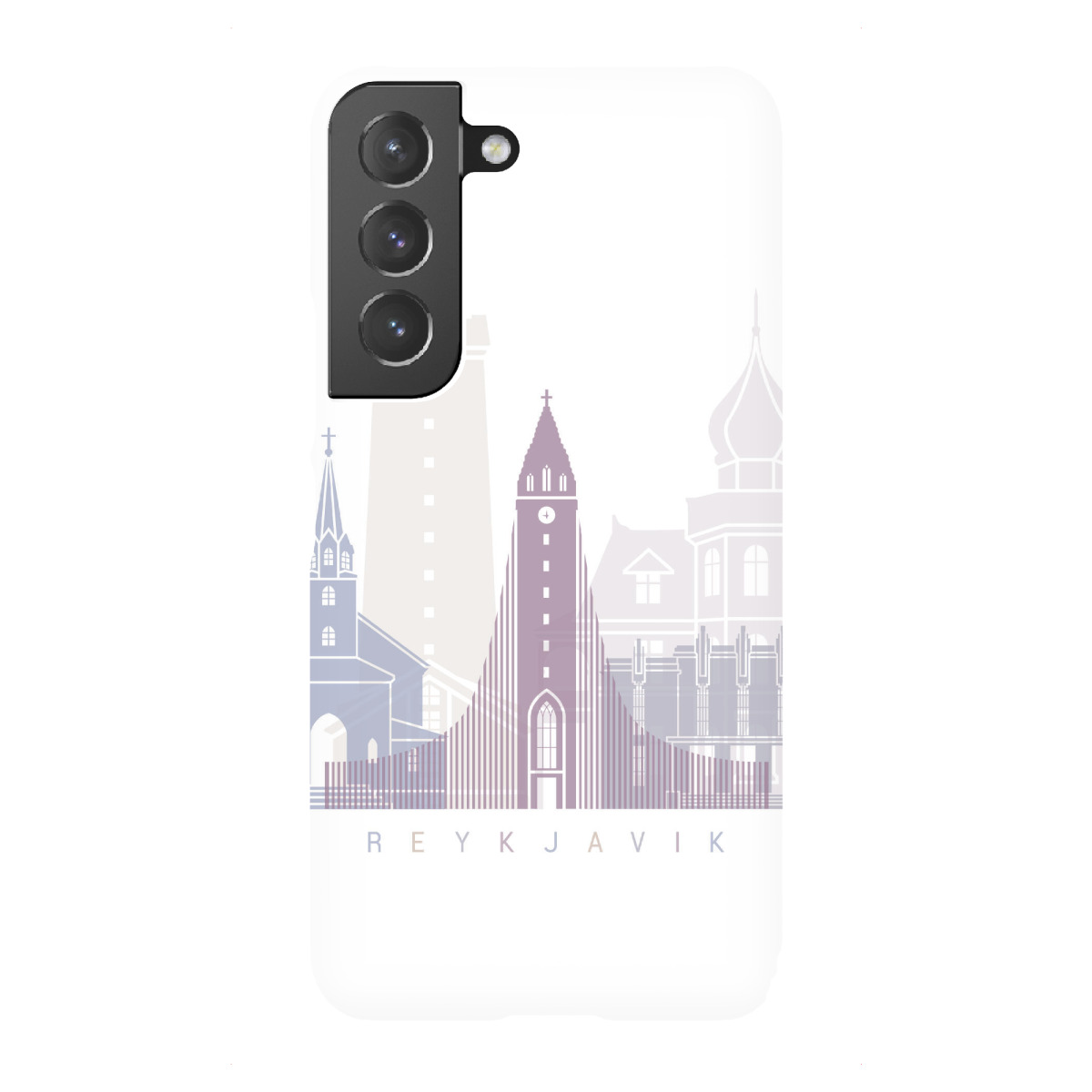 "REYKJAVIK SKYLINE PASTELL"für Samsung Galaxy - Premium-Case Handyhülle artboxONE