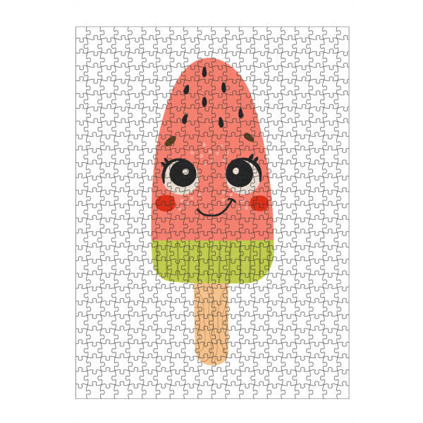 artboxONE Puzzle "Niedliches Eiscreme-Design" artboxONE - Für Kinder,Essen & Trinken,Abstrakt