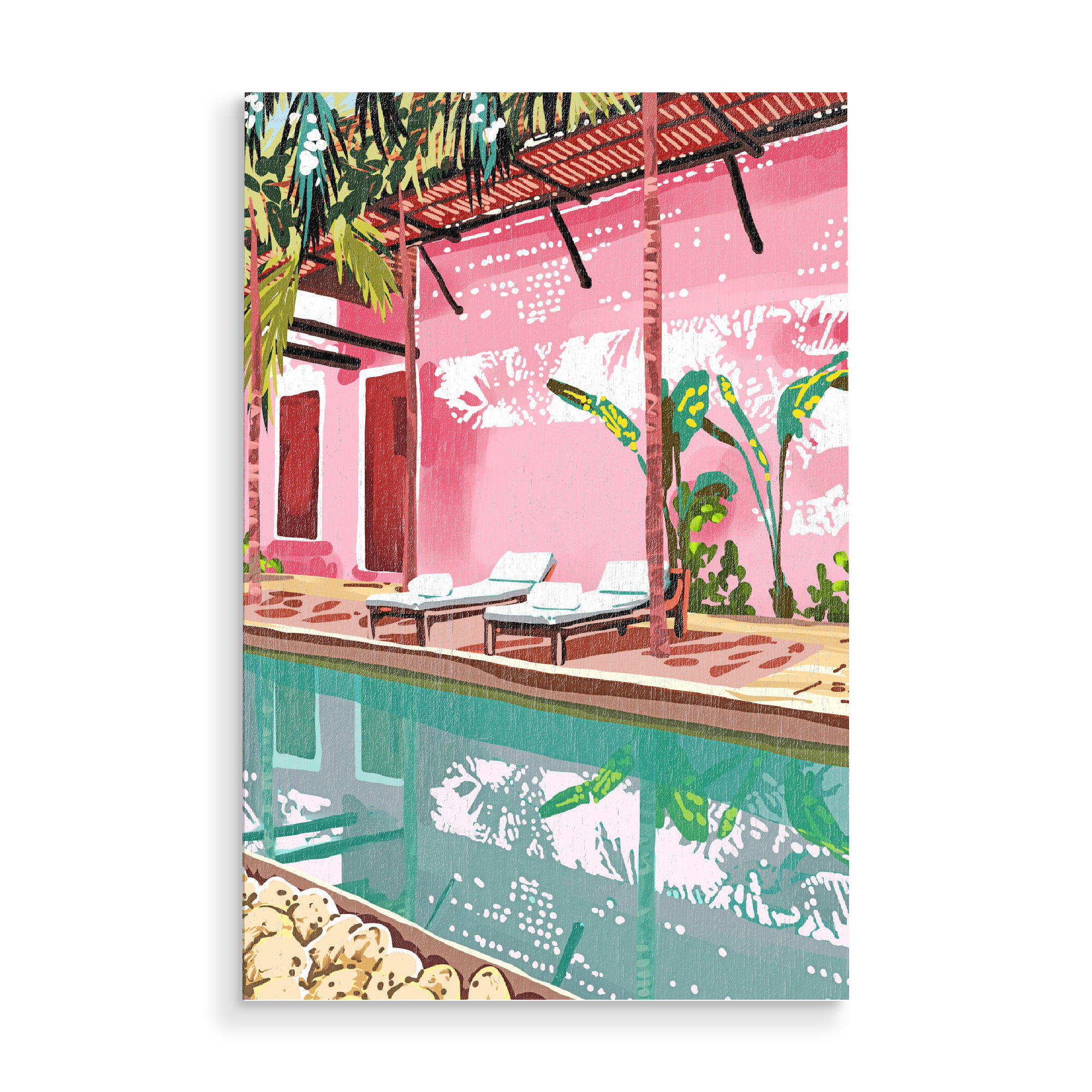 Holzbild "Vacay-Villa" artboxONE - Architektur