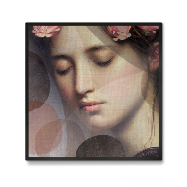 Galerie-Print "LINEN - woman MONA" 30x30 cm artboxONE