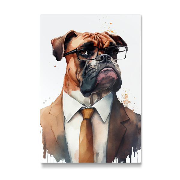 Galerie-Print "Boxer-Geschäftshund" 30x20 cm artboxONE