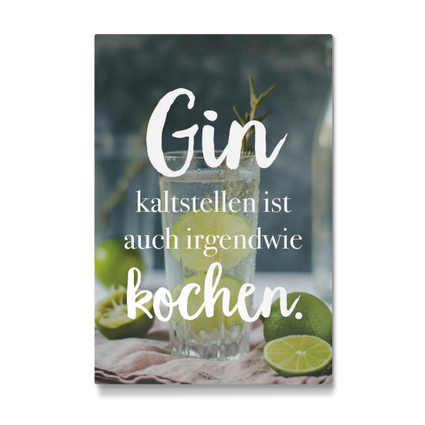 Galerie-Print "Gin kaltstellen" 30x20 cm artboxONE