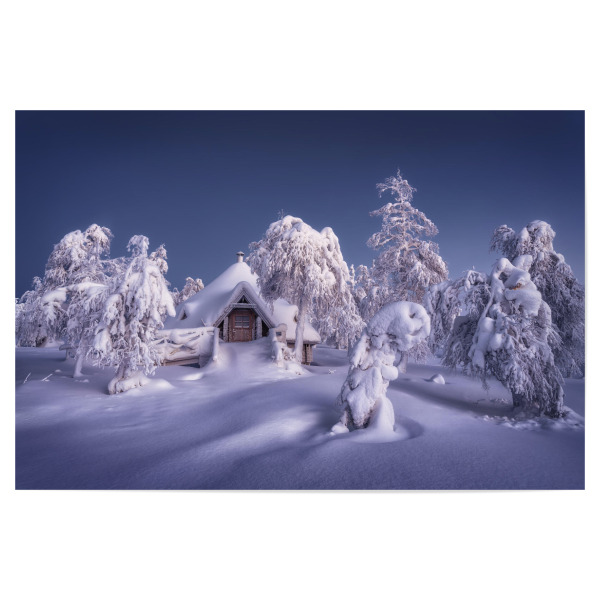 Poster "Einsame Hütte in Lappland" artboxONE - Natur,Reise