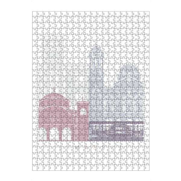 Puzzle Ravensburger "LIMASSOL SKYLINE PASTELL" artboxONE - Städte,Architektur