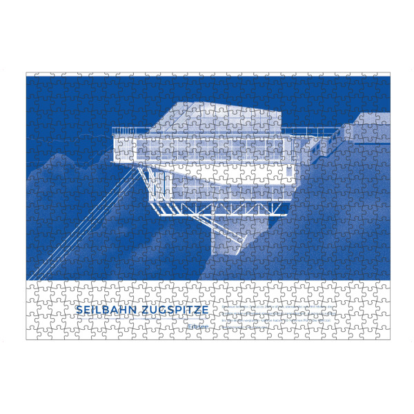 Puzzle Ravensburger "Kunter - Seilbahn Zugspitze" artboxONE - Städte,Reise,Architektur