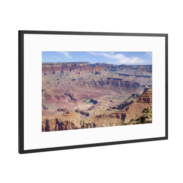 Poster mit Rahmen Schwarz (Metallic) "GRAND CANYON Colorado River" artboxONE - Natur,Reise,Reise / Länder