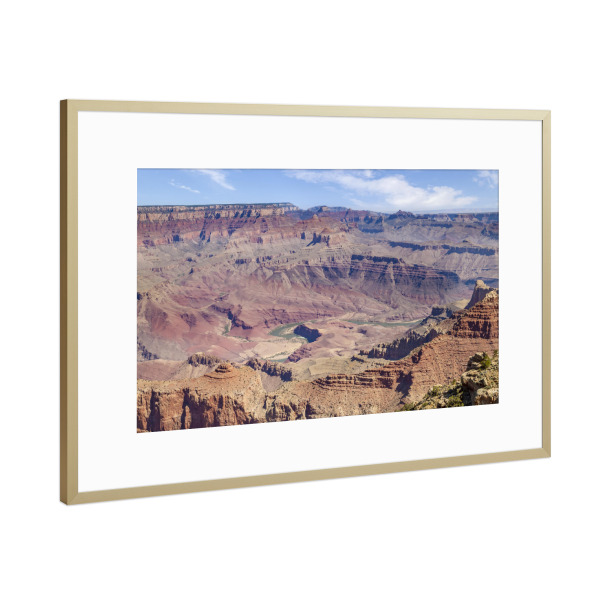 Poster mit Rahmen Gold "GRAND CANYON Colorado River" artboxONE - Natur,Reise,Reise / Länder