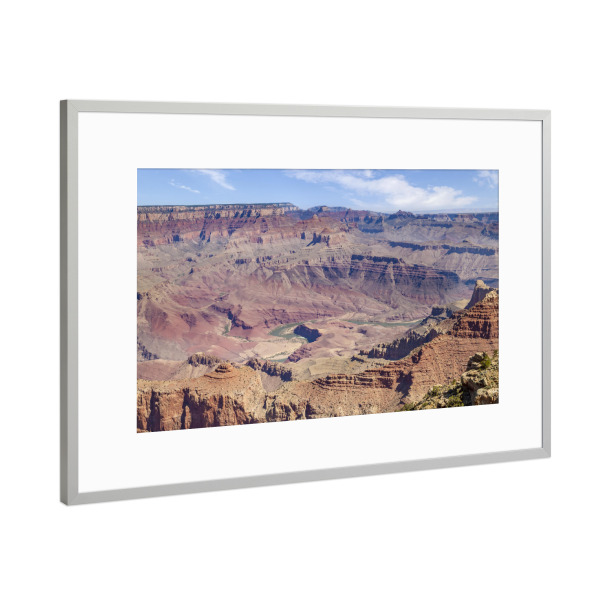 Poster mit Rahmen Silber "GRAND CANYON Colorado River" artboxONE - Natur,Reise,Reise / Länder