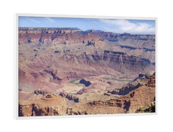 Poster mit weißem Rahmen "GRAND CANYON Colorado River" artboxONE - Natur,Reise,Reise / Länder