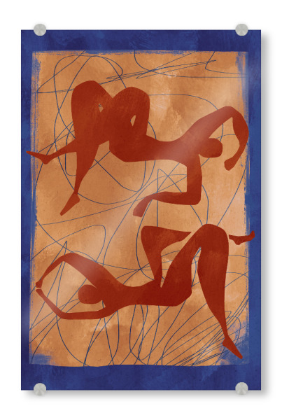 Acrylglasbild "Abstrakte Figuren" artboxONE - Abstrakt,Menschen,Geometrie