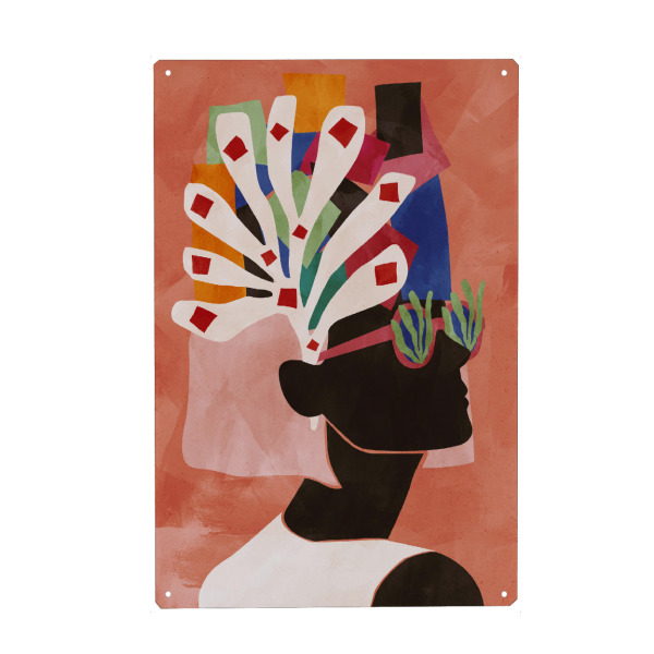 Holzbild "Sommertage" artboxONE - Floral,Abstrakt,Geometrie