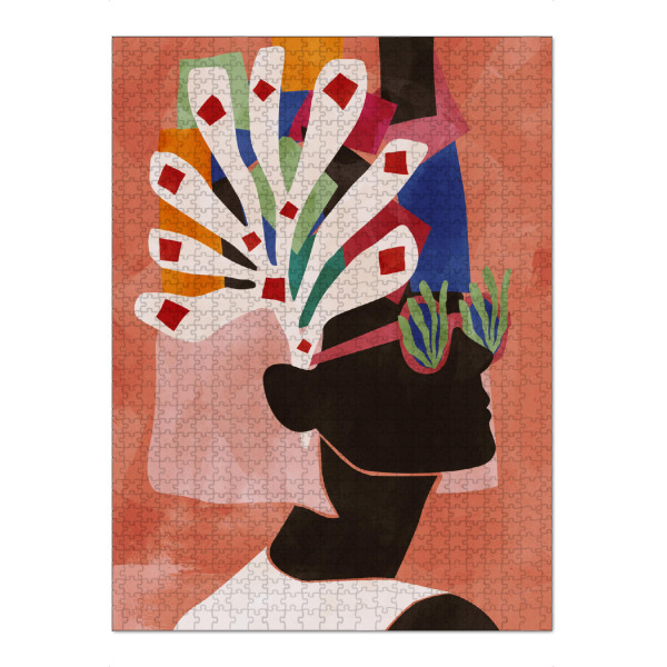 Puzzle Ravensburger "Sommertage" artboxONE - Floral,Abstrakt,Geometrie