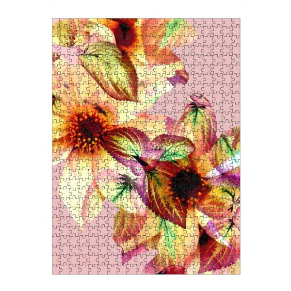 artboxONE Puzzle "Flower-Power-Kunst" artboxONE - Floral