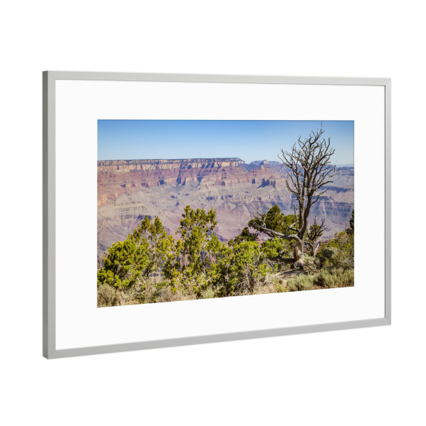 Poster mit Rahmen Silber "GRAND CANYON Navajo Point" artboxONE - Natur,Reise,Reise / Länder