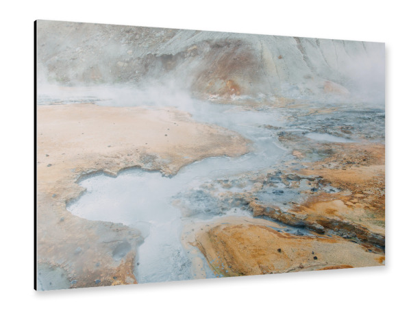 Alu-Dibond "Geothermalgebiet Krysuvik" 30x20 cm artboxONE